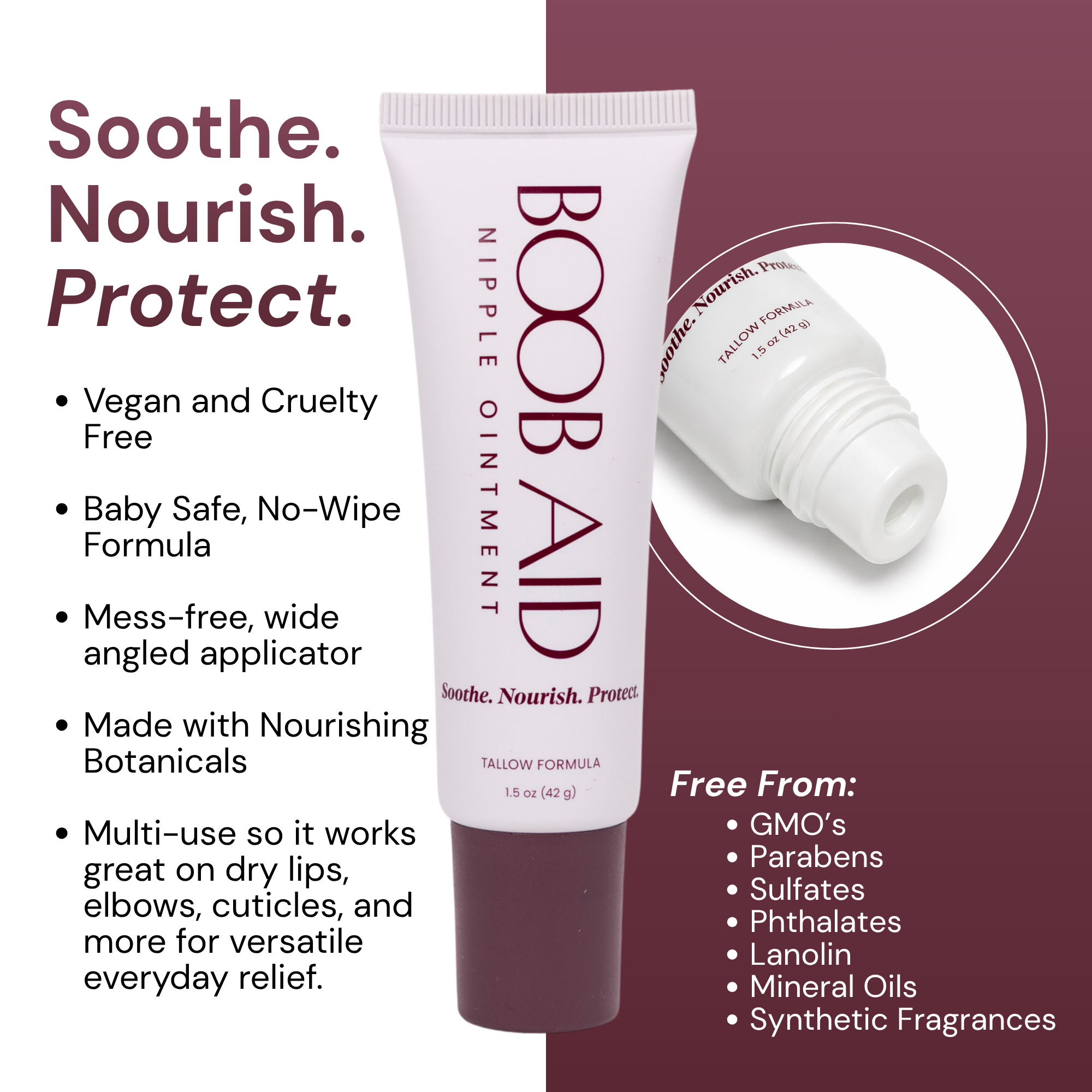 Boob Aid Nipple Ointment Tallow Formula